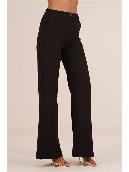 Pantalone palazzo in crepe Love To Love by Gai Mattiolo | LT700NERO